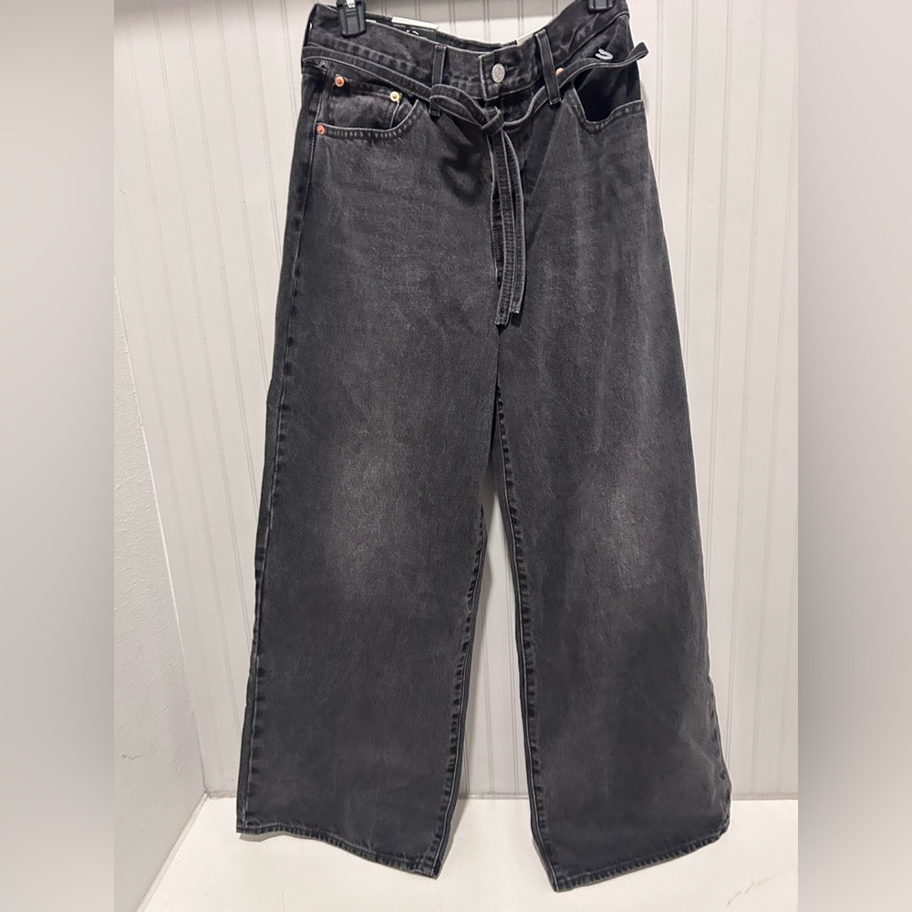 Levi's Women's Wide-Leg Jeans - Dark Gray - Picture 3 of 7